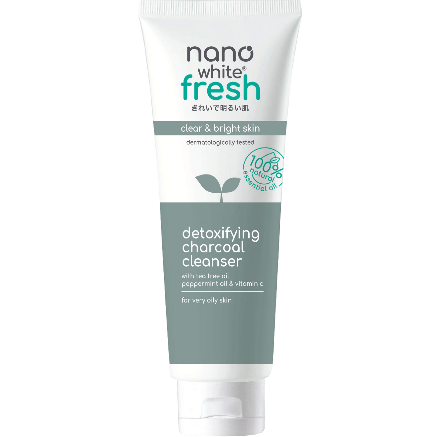 Nanowhite 木炭排毒潔面乳 | Nanowhite Fresh Detoxifying Charcoal Cleanser 100ml/tube